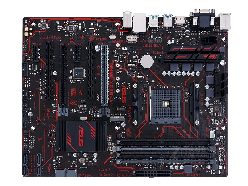 Материнская плата ASUS PRIME X370-A Socket AM4 DDR4 USB3.0 USB3.1 64GB HDMI DVI VGA X370 настольная материнская плата