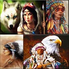 Картины сделай сам по номерам для взрослых, фигурка из Индии, Цифровая живопись маслом, художественные принадлежности, холст, живопись, Декор для дома, уникальный подарок