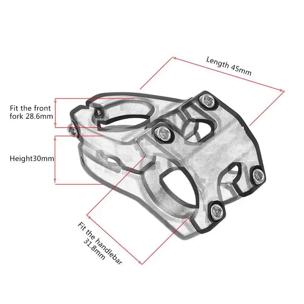 Высокопрочный стержень велосипеда 31 8 мм обработанный горного запчасти для руля