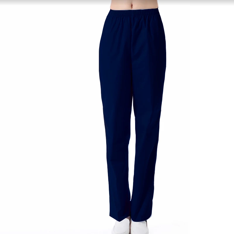 Для женщин и мужчин скраб брюки из чистого хлопка медицинская форма доктор