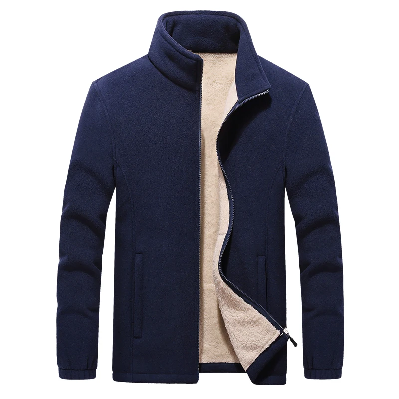 blue Большие размеры L~ 9XL зимняя куртка для мужчин; стиль милитари флисовая куртка теплая с капюшоном мужская куртка и пальто Верхняя одежда туристическая одежда - Цвет: blue