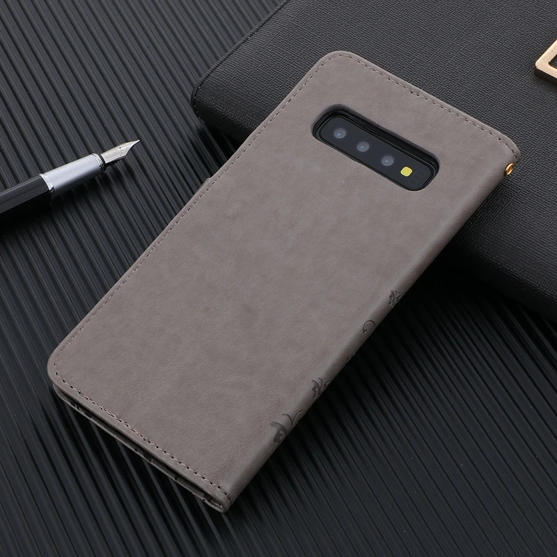 В форме бабочки бумажник чехол для Samsung Galaxy S8 S9 S10 плюс S10e 5G S5 S6 S7 edge Note 10 9 8 Мягкий