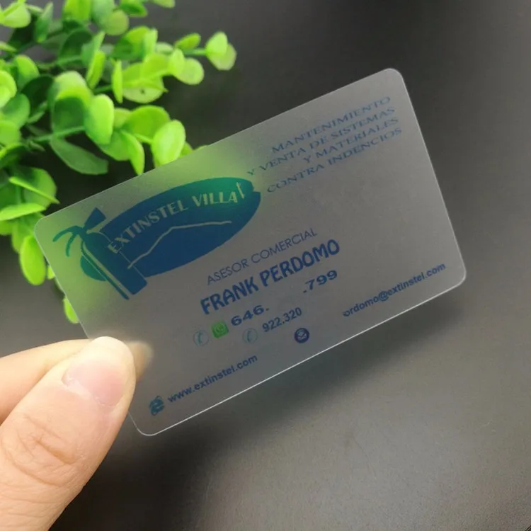 Wholesale business pvc cards standard size clear inkjet printable pvc plastic cards transparent cards