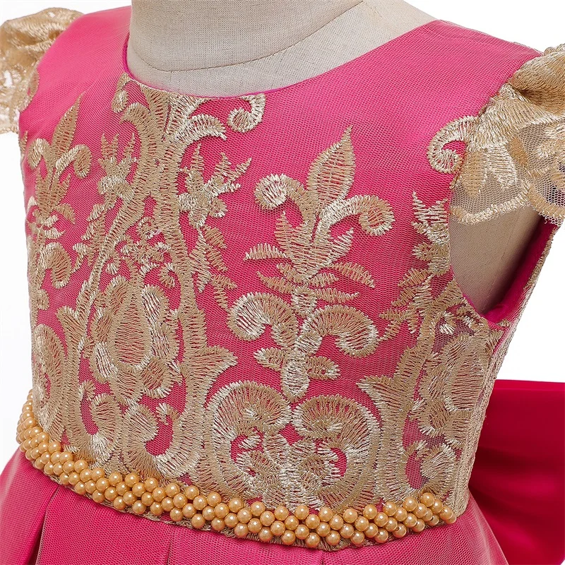 Summer New Butterfly Kids Girl Wedding Flower Girls Dress Princess Party Pageant Formal Dresses Prom Baby Birthday Clothes | Детская