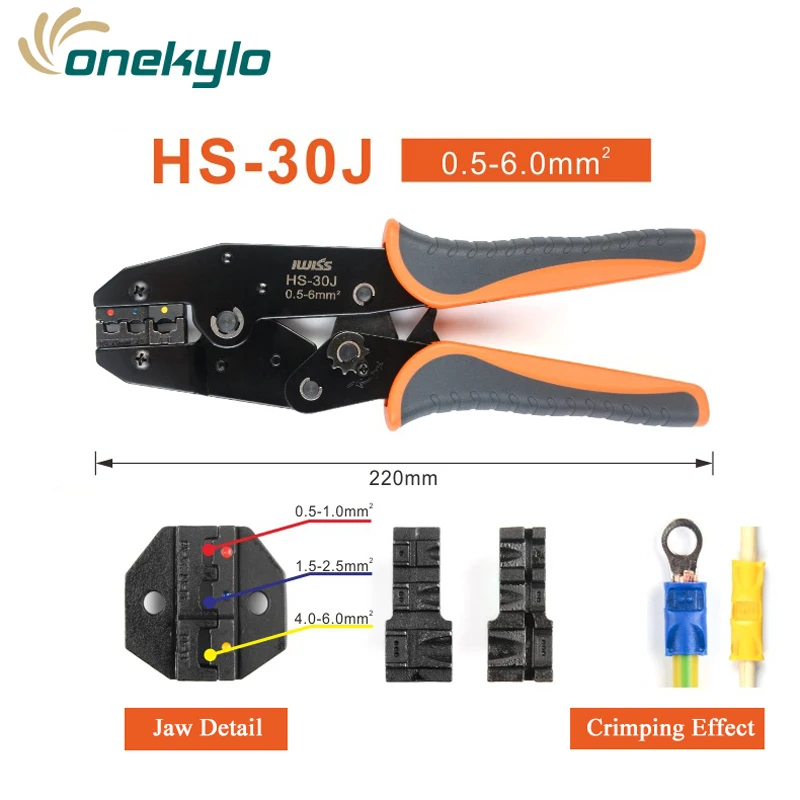 IWISS IWS 30J 0 5 6 мм ² клещи обжимные плоскогубцы Мульти ручные инструменты