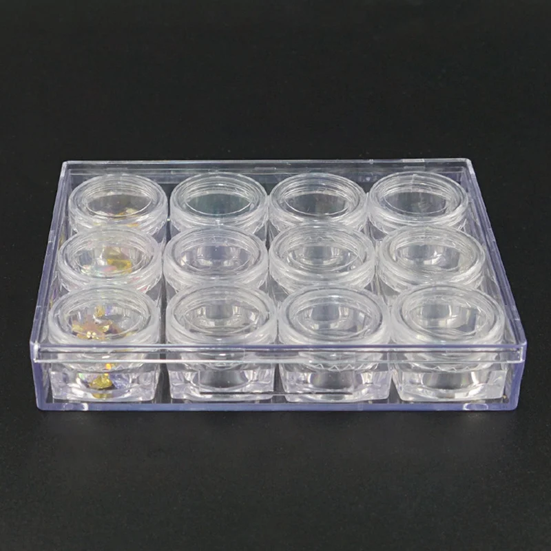 12 шт./кор. Портативный пластиковый контейнер для хранения на круглые бутылки с