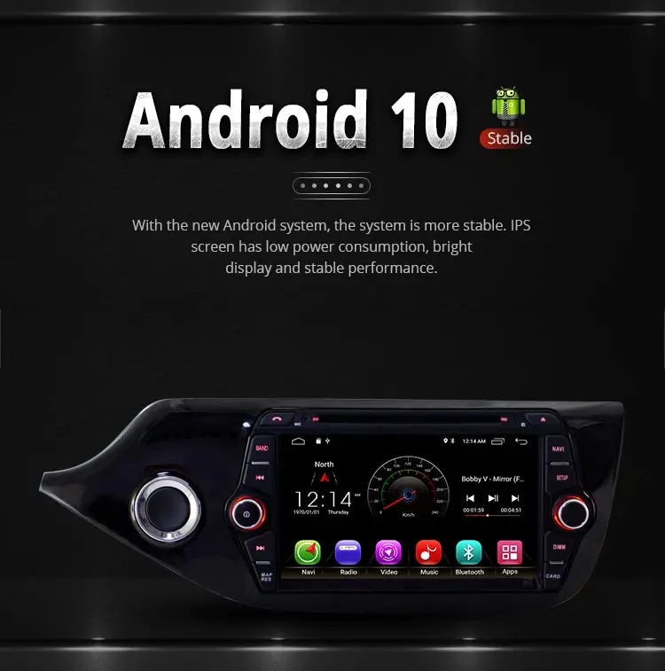 LJDA Android 10 автомобильный dvd-плеер для KIA Ceed 2013 gps навигация 2 Din автомагнитола мультимедиа wifi стерео ips Авто Аудио