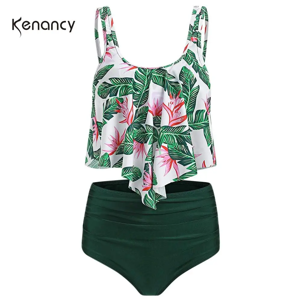 Женский комплект из двух предметов с цветочным принтом Kenancy летний топ без