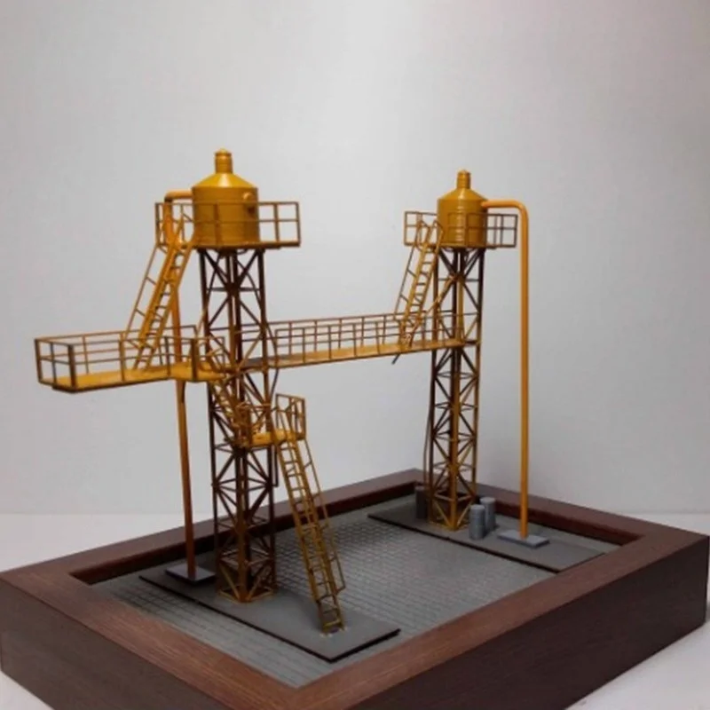 

HOTSALE 1:87 HO Scale Train Railway Scene Decoration Internal Combustion Engine Oil Station Model for Sand Table