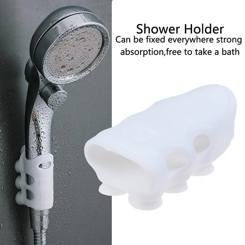 

Reusable Durable Shower Head Holder Suction Cup Shower Bracket Wall Rack Stand