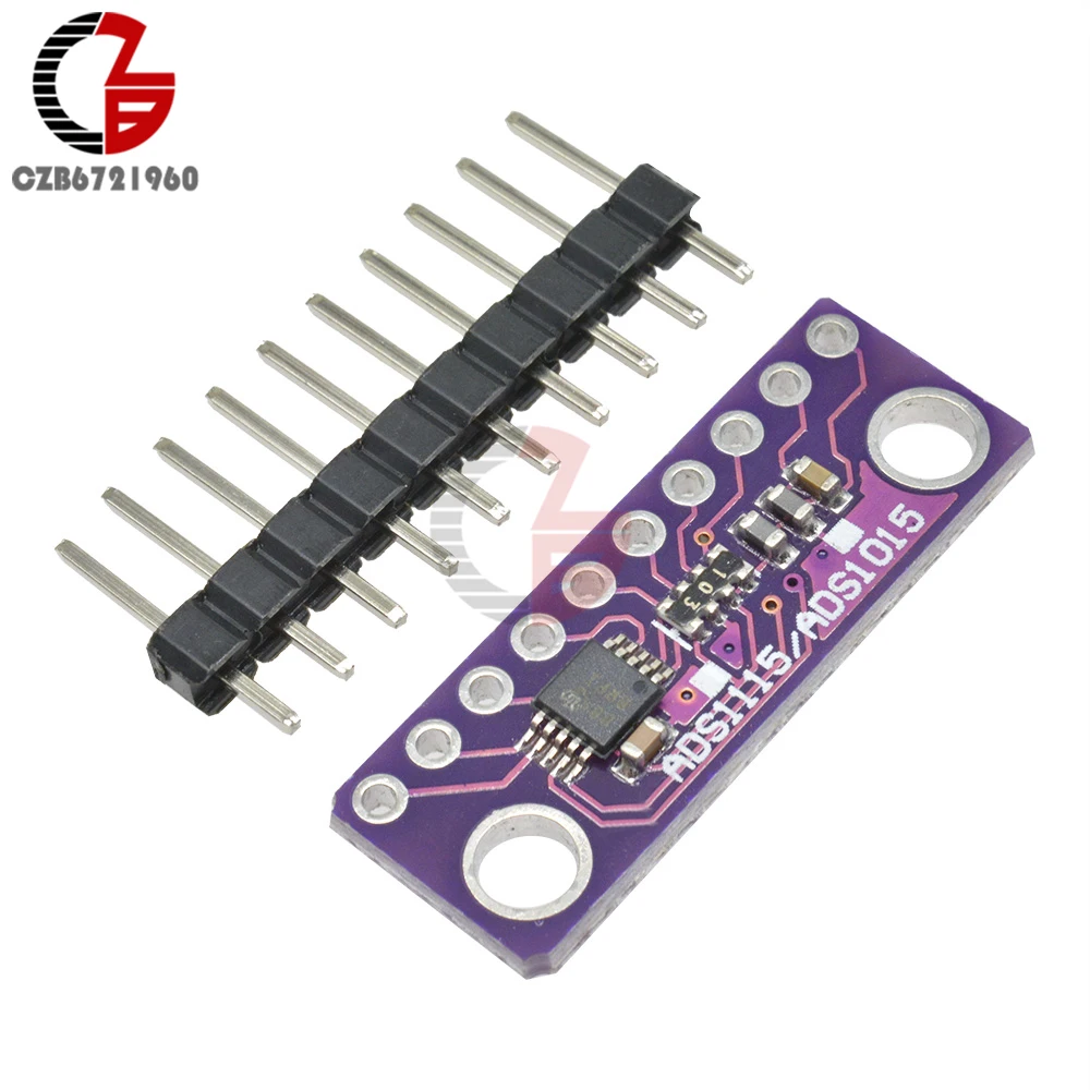 ADS1015 12 битный прецизионный аналогово цифровой преобразователь макетная плата 4