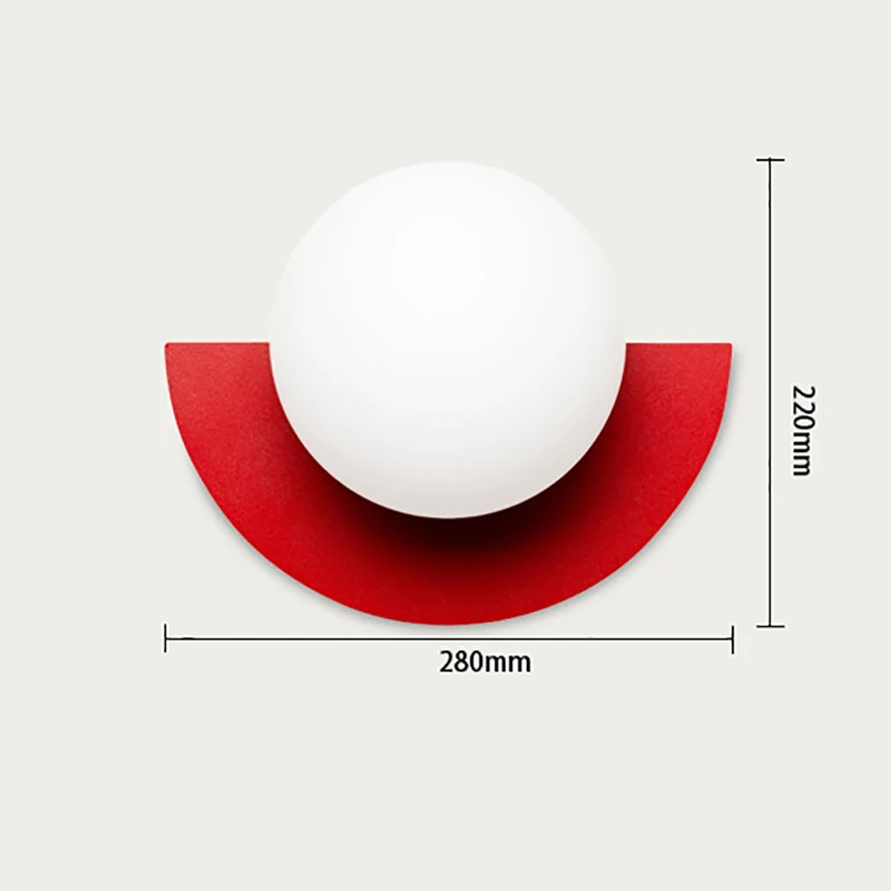

Modern Creative Glass Wall Lamps Nordic Iron Ball Wall Light Bathroom Living Room Wall Sconce Lamp Bedroom Decor Mirror Light