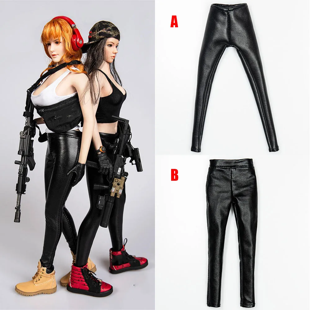 

TYM033 1/6 Sexy Female Sexy Leather Trousers Tight Elastic Pants Accessory Model for 12 inches Action Figure Body