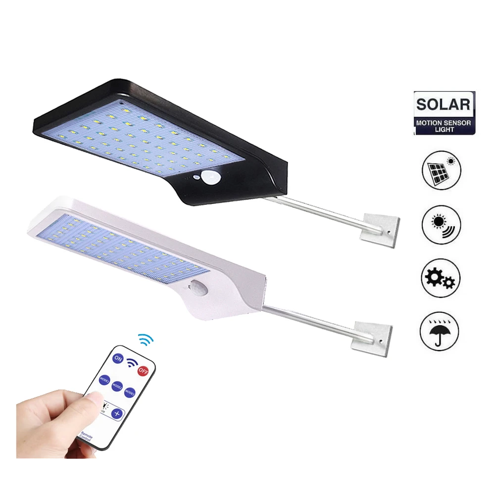 48 светодиодов солнечный светильник с 3 режимами 7 цветов дистанционное