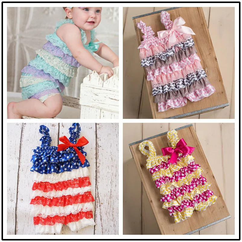 Baby Girl Rompers Summer Baby Rompers Baby Party Clothes Newborn Lace Ruffle Romper Toddler Girls Rompers Baby Brand Clothes