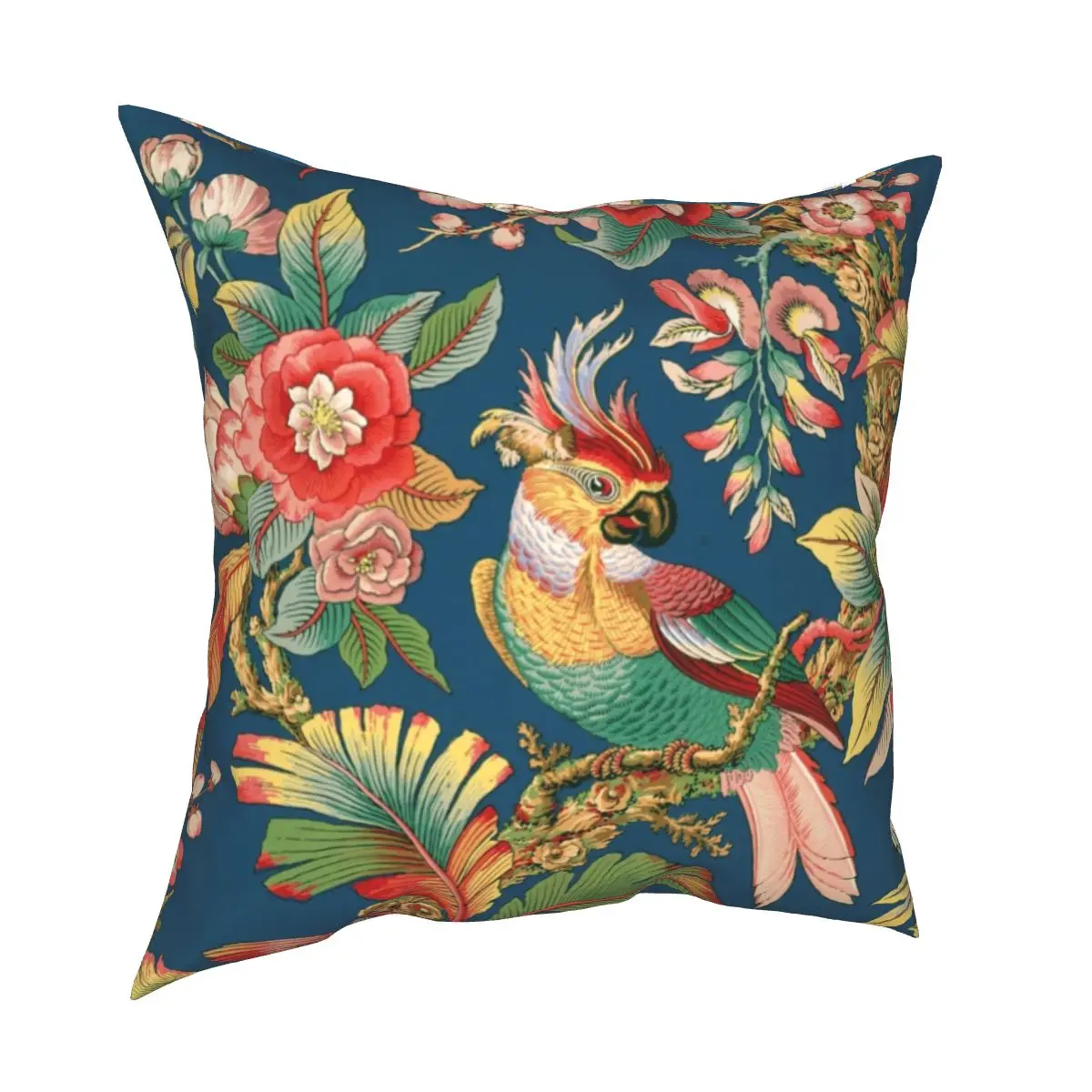 Античная французская китайская Подушка синяя чехол с принтом женский подарок