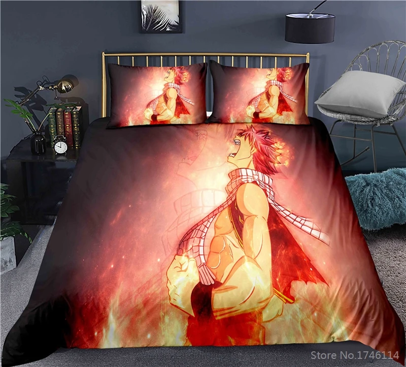 FAIRY TAIL Аниме пододеяльник одеяло/одеяло покрывало близнец полный Queen Комплект