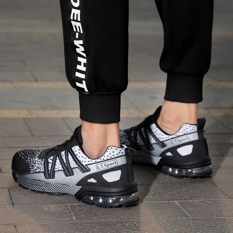 JIEMIAO Unisex Sneakers Men Breathable Running Shoes Women Air Cushion Jogging Sport Shoes Outdoor Training Marathon Racing Shoe