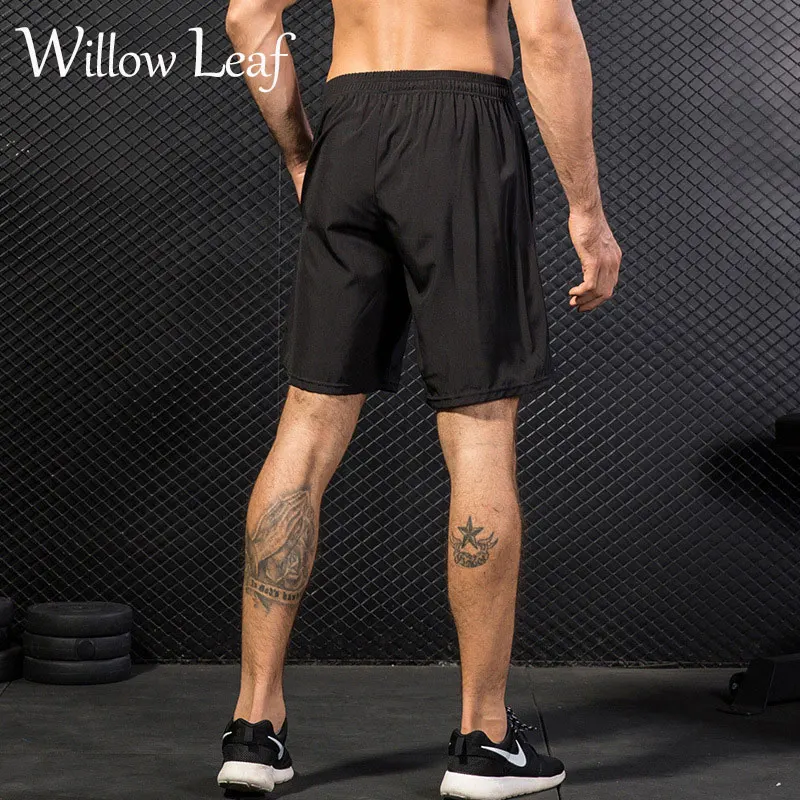 

Шорты мужские для фитнеса с листьями ивы, Джоггеры в стиле пэчворк для бега, спорта, тренировок, быстросохнущая Спортивная одежда для тренаж...