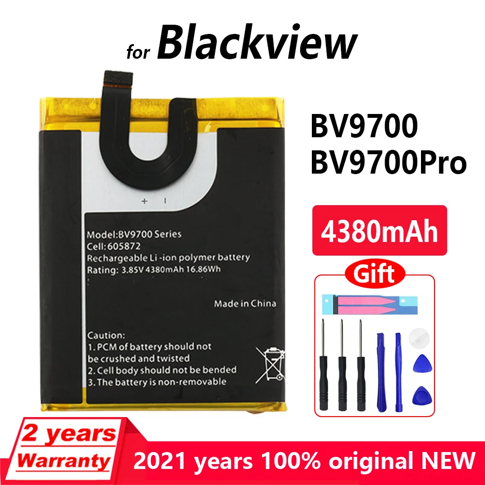 

Original 4380mAh BV 9700 battery For Blackview Bv9700 PRO Series 605872 Genuine Replacement Batteries Bateria With Gift Tools
