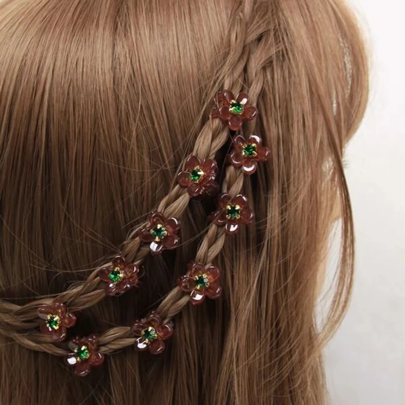 

Lystrfac 2/3/6/8 шт. прозрачные Цветочные Стразы мини заколки для волос для женщин заколки для волос для девочек заколки для волос аксессуары для в...