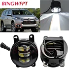 2 шт.пара светодиодные противотуманные фары для Mitsubishi Pajero Sport Montero SportNativaPrajero Дакар для Mitsubishi Outlander ZJ 2012  2015