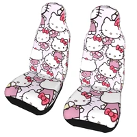 japanese anime cute cat kity automobiles car seat covers full set protection cover universal car accessories car chair cover