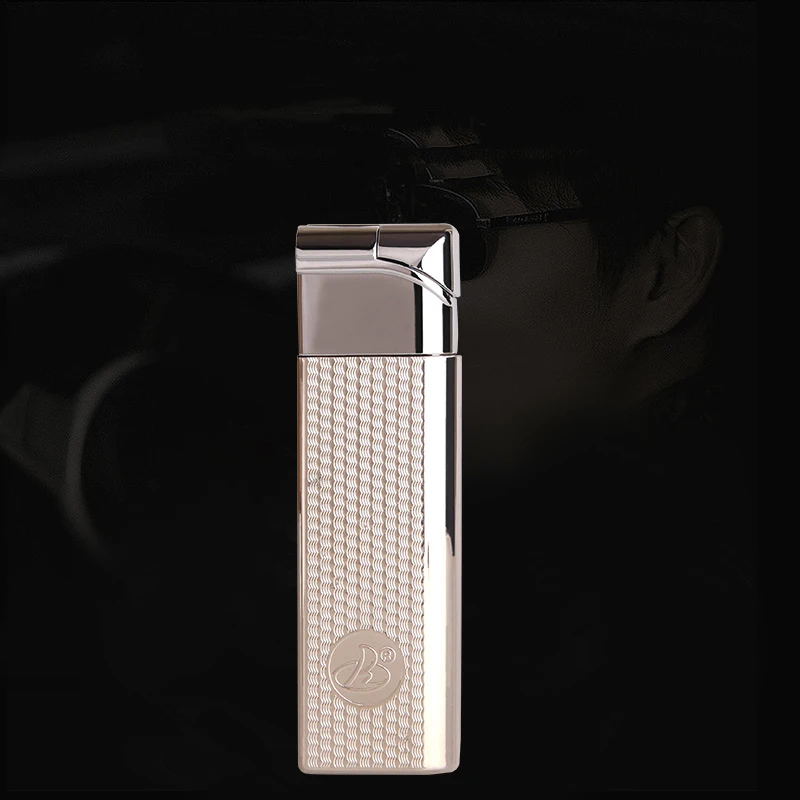 

Portable Minimalist Style Metal Alloy Cigarette Case With 20 Pack Cigarette Case Straight Into The Blue Fmale Lighter Smoking