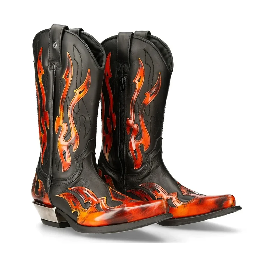 

Men Multicolor Western work Boots