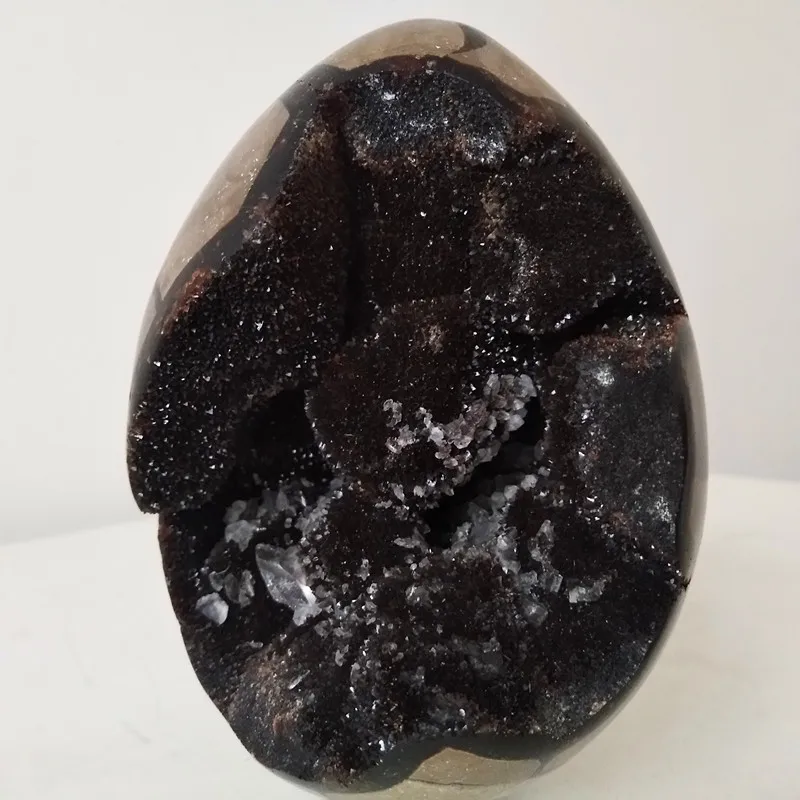 Природный септарский камень яйцо дракона Идеальный Кристалл геодный Кластерные