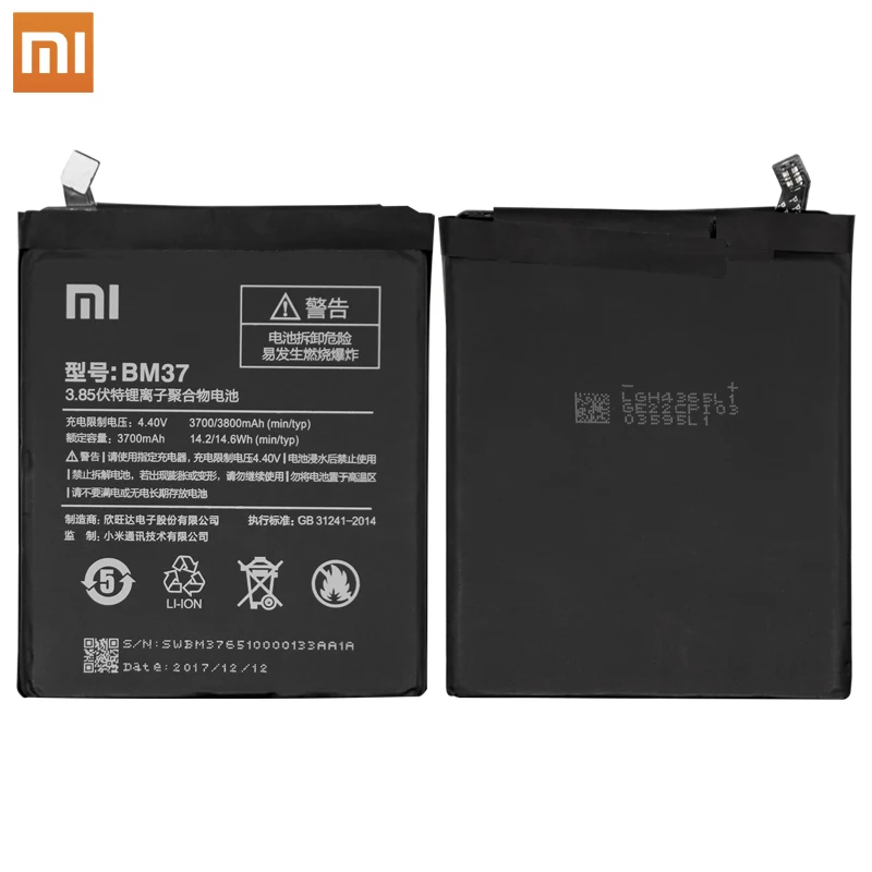 Крепление для спортивной камеры Xiao mi телефон Батарея BM35 для Xiaomi mi 4C mi 4 4S mi 5S 5S плюс BM36 BM37 BM38 BM32 Замена Батарея Розничная посылка