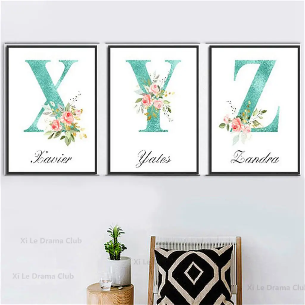 

NEW 5D DIY Full Diamond Painting Cross stitch Embroidered Letters X Flower Art Sewing Children Home Decor Hanging Picture Gift