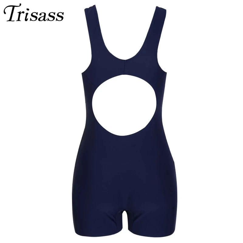 Trisass 2021 летний профессиональный Цельный купальник плавательная спортивная одежда женский