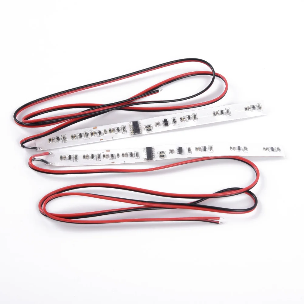 

12V DC Light Strip 2Pcs Amber Indicator LED Replacement Set Left+Right