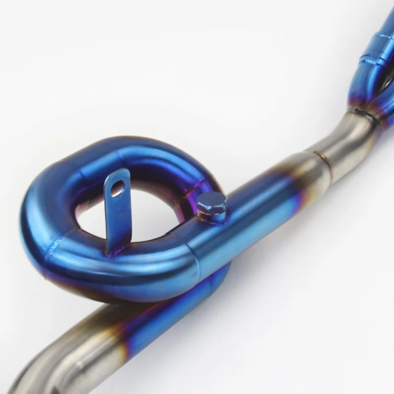Выхлопная система мотоцикла головка передняя петля синяя трубка для YAMAHA R3 YZF R25 2014