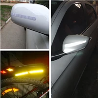 2pcs car reflectante reflector sticker car body trunk exterior auto accessories reflective tape reflex exterior warning
