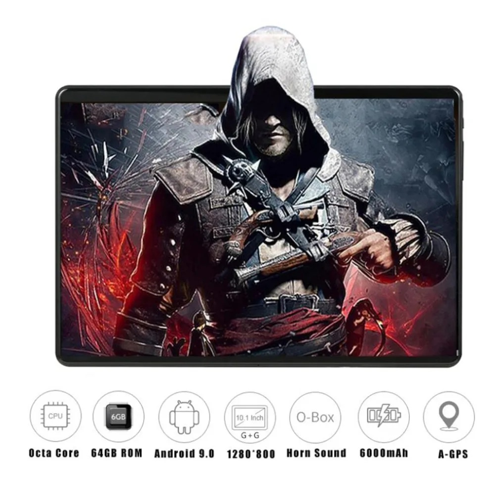 2.5D экран 4G Lte планшеты 10 Android 8,0 64 Гб rom 1920x1200 ips Wi-Fi gps Dual SIM 3G 10,1 дюймов Рог громкий планшет 10 10,1"