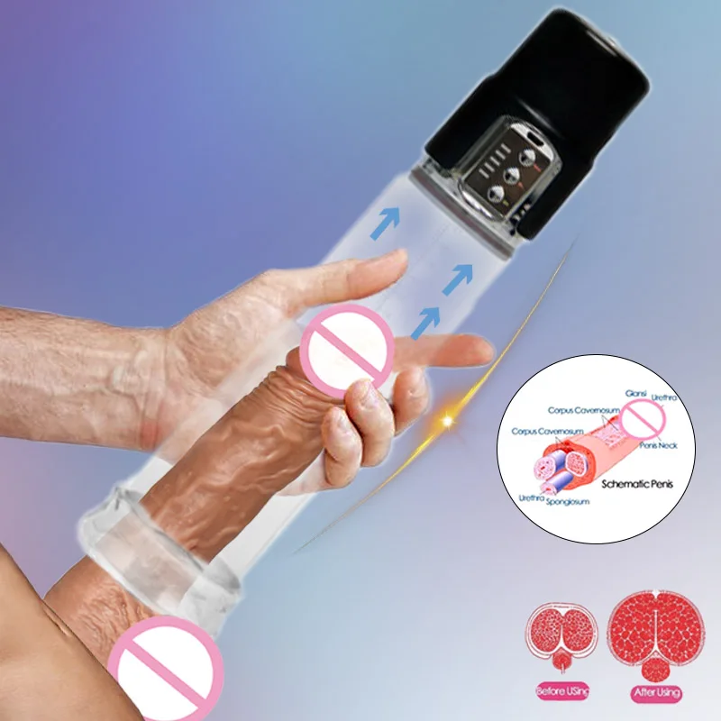 Electric Penis Pump USB Extender Sex Toys For Couple Male Vacuum Men Penile Enlargement Shop Extension | Красота и здоровье