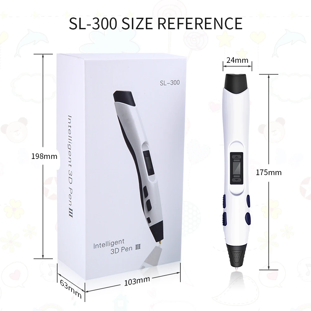 Enotepad SL-300 3D Ручка для печати 2 шт./компл. Быстрая доставка ручек с зарубежного