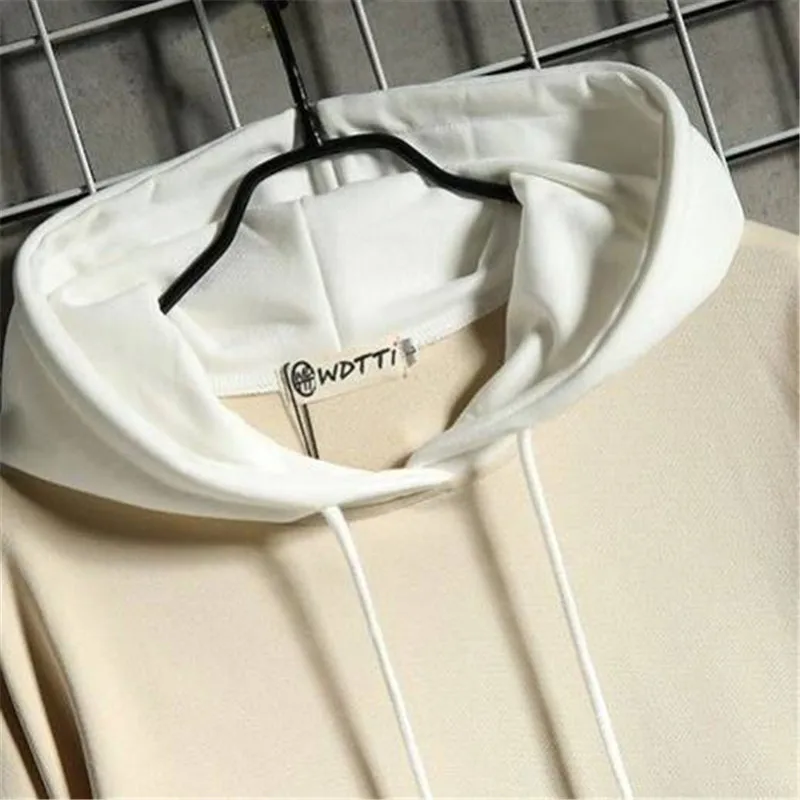 Мужские и женские однотонные толстовки с капюшоном повседневные оверсайз в