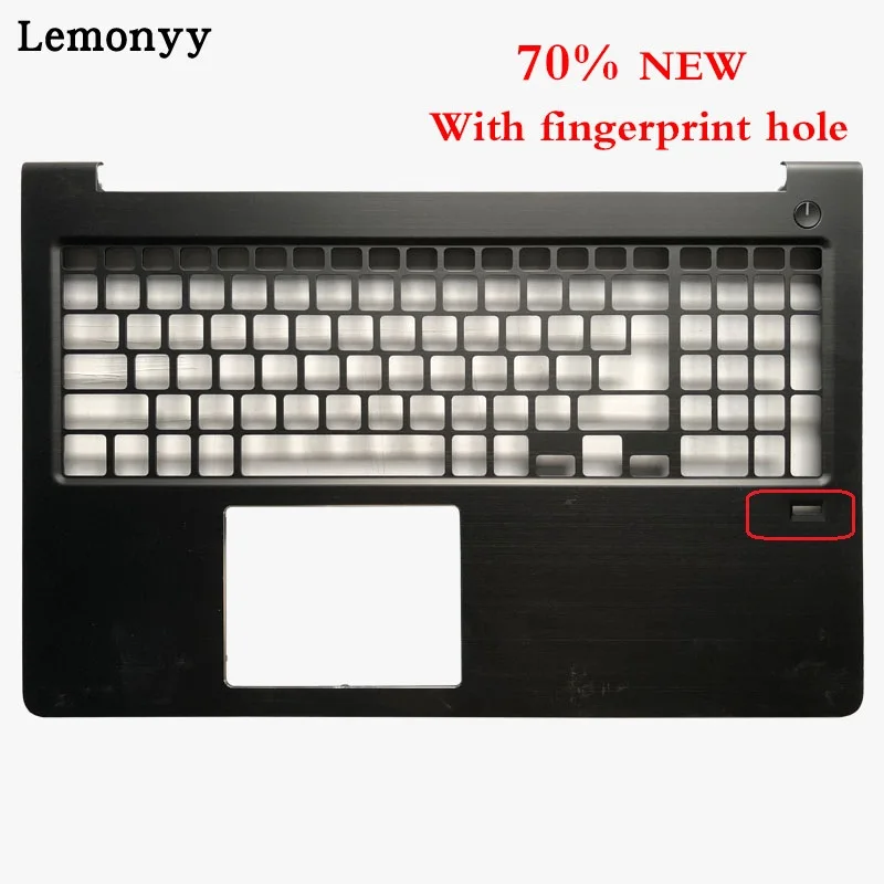 With holes Корпус ноутбука для Dell Vostro 15 5568 V5568 темно-серый упор для верхней части корпуса/Нижняя крышка корпуса 0HJP49 0FCN57 0JD9FG - Цвет: With holes