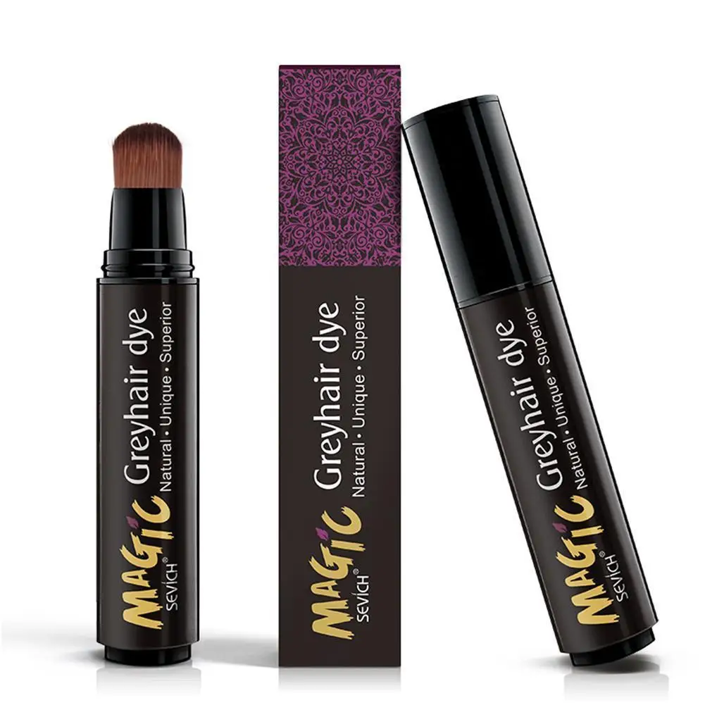 

Hair Dye Pen Root Complementary Color Pen Brown Hair Color Stick Disposable Hair Dye Cream Brush Easy To Carry Hair Dyeing Stick