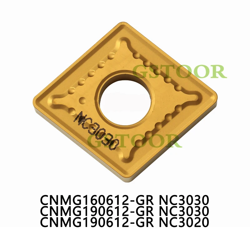 10 шт. CNMG160612-GR NC3030 CNMG190612-GR NC3020 внешние токарные инструменты вставки материал высокое качество твердый сплав
