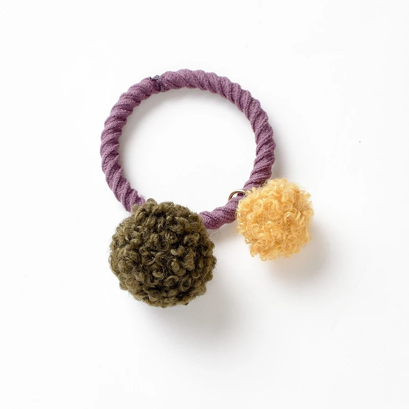 Новый милый шарик для волос канатная Резиновая лента эластичная Детская повязка