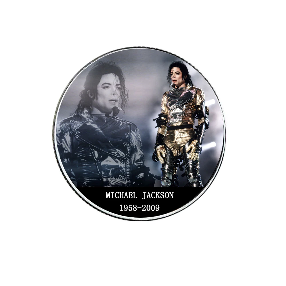 5 шт. Продажа Серебряная Памятная монета в стиле Майкла Джексона художественные