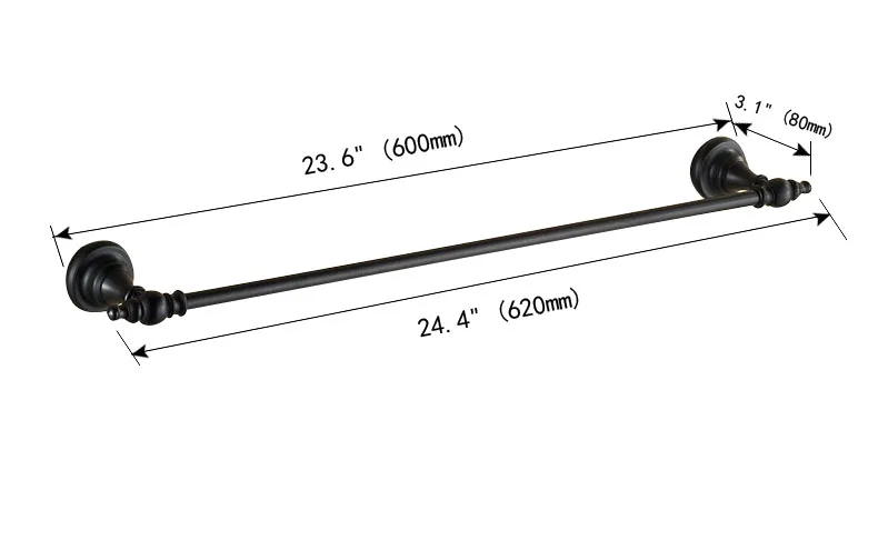 Полотенцесушители одна рейка античная латунь настенная Полка для полотенец
