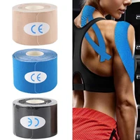 hot sales breathable sport bandage diy skin friendly sport kinesiology elastic cotton roll adhesive tape for exercise