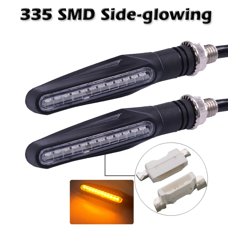 Светодиодный поворотники светильник для мотоцикла 12 * 335SMD хвост проблесковый
