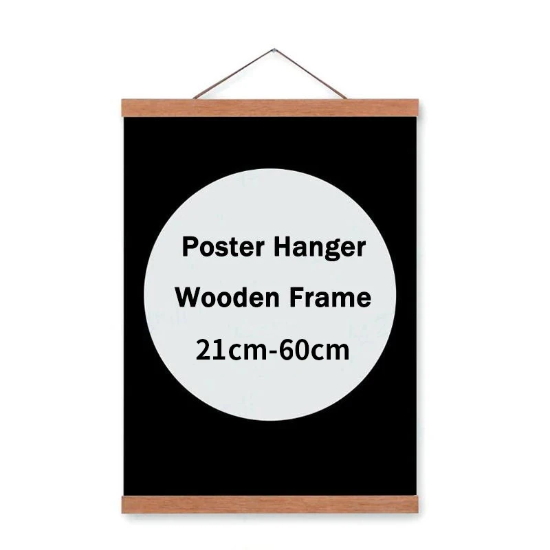 

Reusable Magnetic Canvas Paintings Poster Frame Up&Down Splicing Wooden Paintings Hanger with Magnet Wood Frame Home Decor