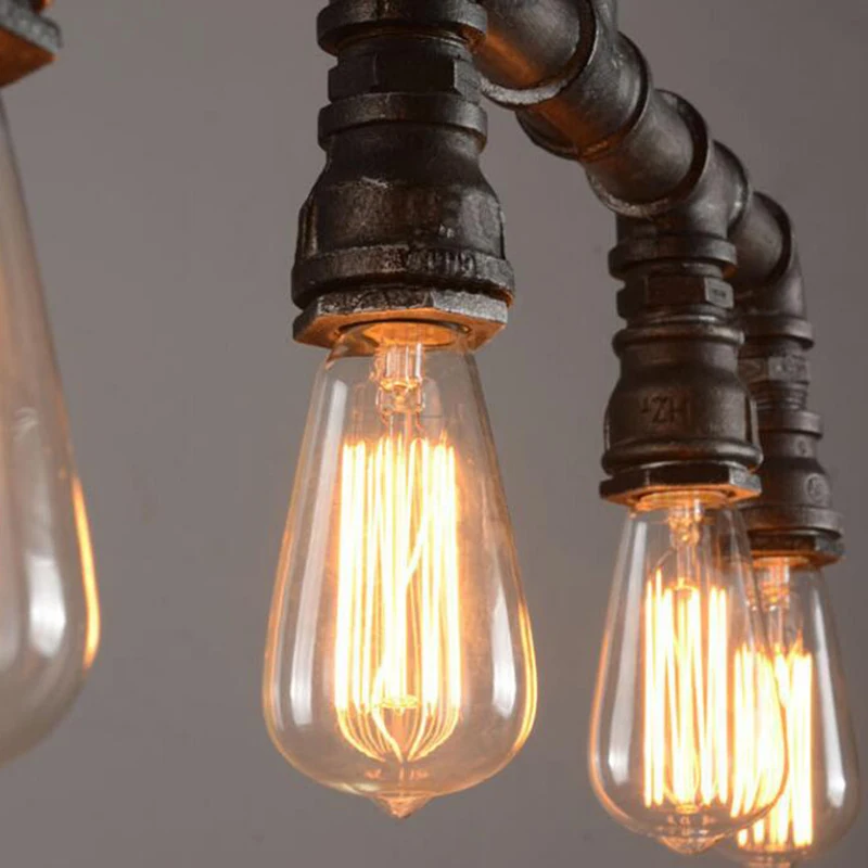 Промышленный Ретро Креативный светодиодный комнатный подвесной светильник e27